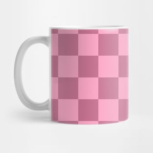 Checkered Square Seamless Pattern - Pink Tones Mug